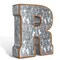 Galvanized Metal Letters for Wall Decor 3D Letter R for Hanging or Freestanding Unique Blend of Rustic Vintage Western and Industrial Styles Fits for Living Room Lobby Kitchen Bedroom Decoration
